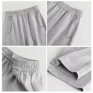 바지 회색 니트 캐주얼 맨투맨 트레이닝 하이웨스트 여자바지 워즈 와이드 스트레이트 슬림핏 슬랙스 면~