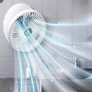 욕실벽걸이용선풍기 탁상용서큘레이터 무타공팬 무선 가정용 휴대용 소형 무소음