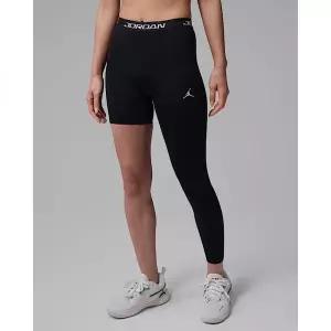 NIKE 조던 스포츠 여성 하이라이즈 싱글 레그 농구 레깅스왼쪽 - 블랙화이트 IF2276-010 1900574