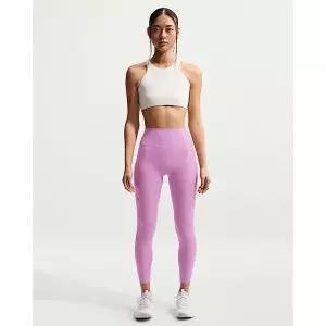 NIKE 나이키 젠비 여성 하이웨이스트 78 노 프론트 심 레깅스 - 라이트 마젠타화이트 II5234-503 1899117