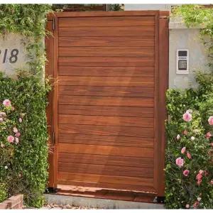 정원 대문 출입구 목재 주택 원목 울타리 도어 담장