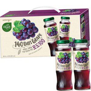 소용량 과채 음료 음료수 포도 농축액 주스 180ml 과일