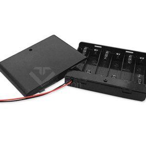 리드선 케이스 플라스틱 건전지 스위치 aa 6구 홀더