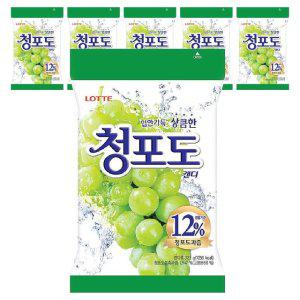 롯데 청포도 캔디 323g x 6개