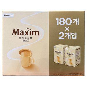 맥심 화이트골드 커피믹스 360T (180T 2개)