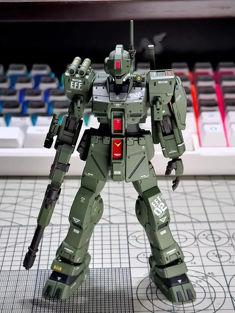 새로운 XFS HG Rgm-79s Gm 스파르탄 1/144 스케일 조립 모델 키트 액션 피규어 장식 플라스틱 취미 인형 장난감 컬렉션 선물