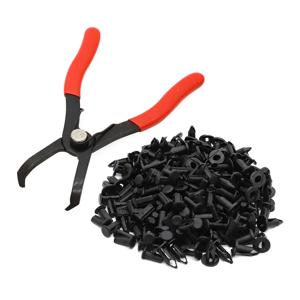 100PC + ATV UTV 플라스틱 바디 리벳 펜치 도구(혼다 포먼 랜처용 리벳 포함) 스즈키 가와사키 293150230