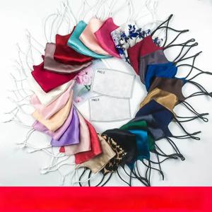 1피스 초박형 자외선 차단제 및 얼굴용 방진 양면 실크 마스크, 100% 실크, 필터 2개, 남성 및 여성