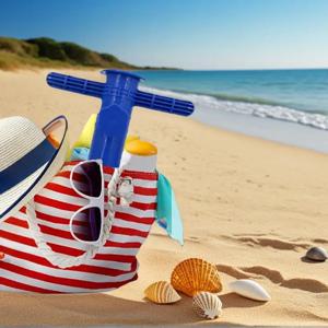 우산 고정 도구; 조절 가능한 스탠드 홀더; 플라스틱 해변 정원 액세서리; 햇빛 가득한 파티오 모래 앵커 스파이크 베이스.