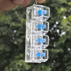 ZAKOL 재미있는 LED 디컴프레션 키보드 키체인 남녀용 투명 3/4 키 스트레스 해소 DIY 버튼 키캡 키링
