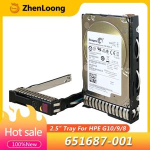 새로운 651687 -001 HP 2.5인치 HDD 트레이 DL388 DL380 DL360 G10 G9 G8 Gen10 Gen9 Gen8 SAS SATA 하드 드라이브 캐디 651699 -001