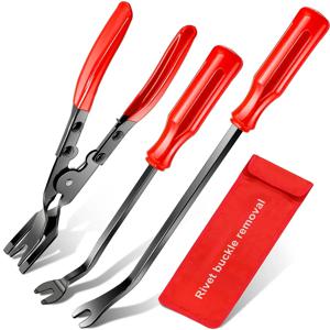 4Pcs 자동차 클립 펜치 세트 패스너 제거 도구, 자동 트림 제거 도구 키트 프라이 도구 세트 자동차 도어 패널 대시 보드 수리 키트.