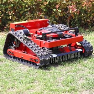 맞춤형 전문가용 9HP RC 잔디깎이 4륜구동 45 °   경사지 등반 무선 원격 제어 잔디 트리머 거친 지형용