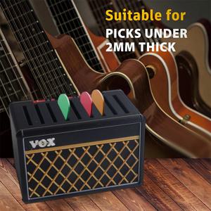1개 기타 피크 홀더 박스 기타 피크 디스플레이 홀더 기타 피크 보관 박스 세트 기타 연주자 및 음악 애호가용