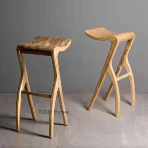 주방 방수 바 의자 일본식 미니멀리스트 발판 다이닝 룸 디자이너 안락 의자 메이크업 스톨 가구