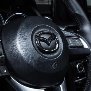 마쯔다 3 알렉사 CX4 CX5 CX8 2 3 6 DJ BL BM GJ CX-5 CX5 CX-3 CX3 CX9 CX7 용 자동차 스티어링 휠 센터 엠블럼 스티커 액세서리