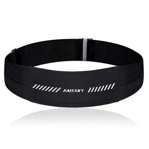 하이스키 탄성 허리밴드 러닝백 (아이폰 17, 16, 15 Pro Max, 17Air, 16E, 14 Plus, 샤오미 호환) 아웃도어 스포츠 울트라씬 이스트팩