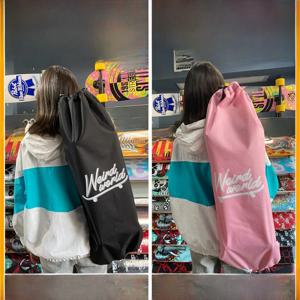 WEIRD 방수 옥스포드 천 스케이트보드 가방 더블 킥 롱보드 댄싱 보드 슬랜트 크로스 보관 가방 내구성이 강한 두꺼운 가방