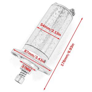 350-76010 Tohatsu 선외기용 스타터 모터 8HP 9.8HP 15HP 18HP 8 9.8 15 18 HP 350-76010-0M 3AA-76010 3421 6L2-81800-11 350-760