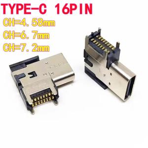 2개 TYPE-C 16핀 측면 장착형 높이 조절형 암 헤더, 포스트가 있는 4핀 측면 삽입형 DIP, USB 16P 측면 스탠딩 SMT