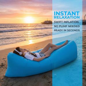 휴대용 에어 소파, 빠른 공기 주입 방수 라운저 (해변, 캠핑, 수영장, 여행용)