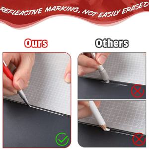 12PCS 실버 줄무늬 리필이있는 용접기 연필, 금속 마커 기계 용접 연필 파이프 피터, 제조, 빨간색 ZJY