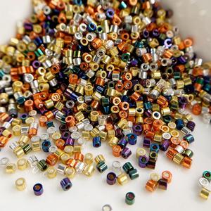신제품 DB 비즈 1.3x1.6mm 1000개 11/0 메탈릭 브론즈 컬러 일본산 유리 비즈 쥬얼리 제작 DIY 바느질 액세서리