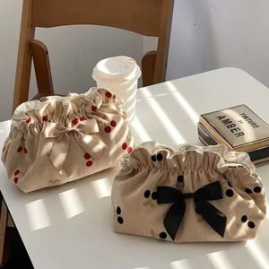 패션 여성 지퍼 메이크업 가방 대용량 세면도구 여행용 정리 파우치 여성 프린트 메이크업 가방 선물