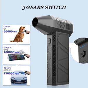 미니 에어 블로워 130,000RPM X6 강력 먼지 흡입기 강풍 폭풍 팬 터보 제트 블로워 자동차/컴퓨터용 타입-C