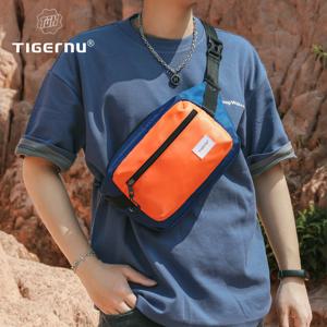 Tigernu 남성용 가슴 가방 7.9인치 아이패드 가방 경량 숄더백 방수 크로스바디 백 미니 슬링 백 핸드백