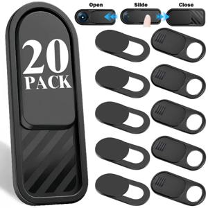 20-1PCS 웹캠 카메라 커버 개인 정보 보호 스티커 안티 엿보기 보호기 셔터 웹캠 카메라 렌즈 커버 노트북 iPad PC Macbook