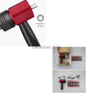 L1EE 드릴 전기 리벳팅 스피어 어댑터(고탄소 강철 수공구 키트 포함)