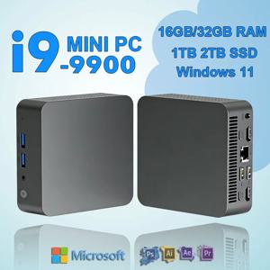 새로운 인텔 i9-10980HK/N150 휴대용 미니 PC 컴퓨터 윈도우 11 32GB DDR4 1/2TB SSD 게이밍 컴퓨터 WiFi 6 사무용 미니 데스크탑