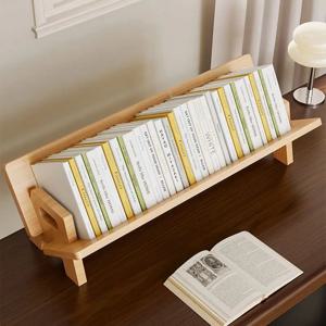 거실/사무실 책상 책장 정리함 책장 CD/잡지/책 디스플레이용 목재 틸팅 책장