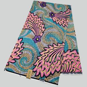 2025년 신상 패턴 코튼 왁스 프린트 원단, 골든 더치 왁스가 들어간 광택 있는 새틴 로얄, DIY 의류, 가방 및 장식 제작