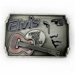 아연 합금 기타 음악 벨트 버클, 레트로 캐주얼 서부 카우보이 벨트 버클