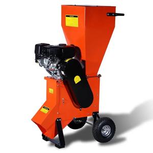 맞춤형 고성능 목재 파쇄기, 휘발유 구동, 이동이 간편한 휴대용 정원/마당/농장용 파쇄기