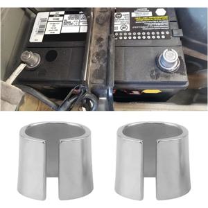 2쌍 배터리 네거티브 터미널 어댑터 포지티브 포스트 심 컨버터 자동차 배터리 터미널 컨버터 포스트 어댑터