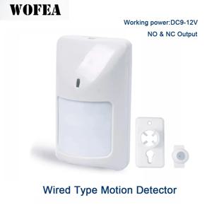 Wofea 유선형 모션 센서 유선형 PIR 감지기 적외선 감지기 스위치 NO NC 출력 12V