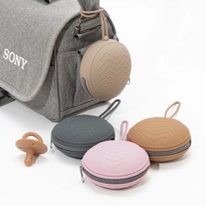 1PCS 아기 젖꼭지 홀더 박스 BPA 프리 실리콘 유아 휴대용 젖꼭지 보관함 케이스 아기 액세서리
