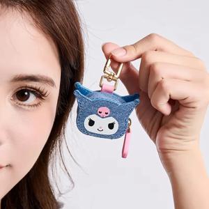 산리오 쿠로미 시리즈 열쇠고리, 미니 동전 지갑, 가방 장식에 적합하며, 친구에게 줄 휴일 선물로도 좋습니다