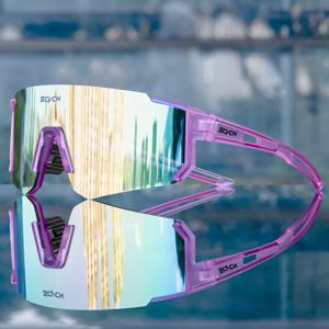 SCVCN 새로운 야외 사이클링 선글라스 남자 MTB 자전거 안경 스포츠 하이킹 등산 여성 자전거 사이클링 UV400 고글