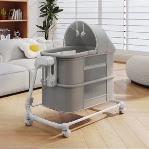 휴대용 다기능 접이식 어린이 침대, 신생아 유아용 침대, 럭셔리 아기 침대, 침대 옆 침대