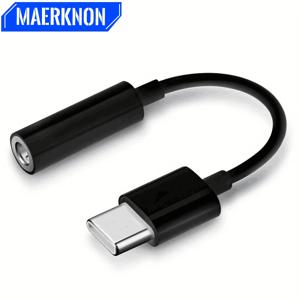 유형 C ~ 3.5mm Aux 케이블 어댑터 USB 유형 C 3.5 잭 이어폰 어댑터 변환기 iPhone 15 14 Pro Samsung Galaxy S24 Xiaomi