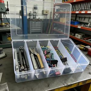 하드웨어 도구 보관함, 5칸 투명 도구 정리함, 나사 및 액세서리 분류함, 가정용 나사 및 액세서리 정리함