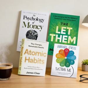 4권의 최고의 책: 레트 쓰렘 이론/지속력/돈 심리학/아토믹 해비츠/자기 관리 향상 도서