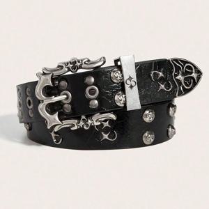 레트로 남성 벨트 보헤미안 스타일 - 남성 여성용 패션 개성 벨트 펑크 록 Y2K 벨트 - 청바지, 드레스 및 캐주얼웨어용