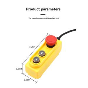 A002 방수 리프팅 버튼 박스 비상 정지 버튼 스위치 2.2KW 직접 제어 전기 호이스트 스위치 220V