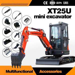 XT25U 베스트셀러 유압 크롤러 미니 굴삭기 EPA 유로 5 워크샵 소형 굴착기 농업용 미니 굴삭기 맞춤형
