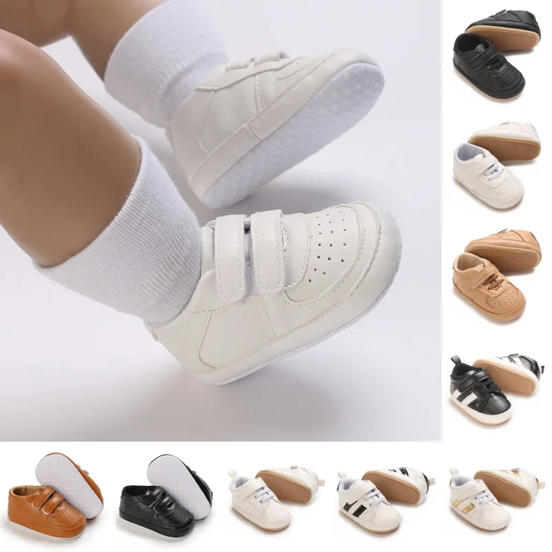 유아 및 아기들을 위한 패셔너블한 미니멀리스트 첫걸음 신발 0-18개월 편안한 스타터 신발 유아용 신발